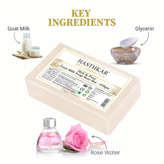 Goat Milk SLS Paraben Free Soap base 450gm