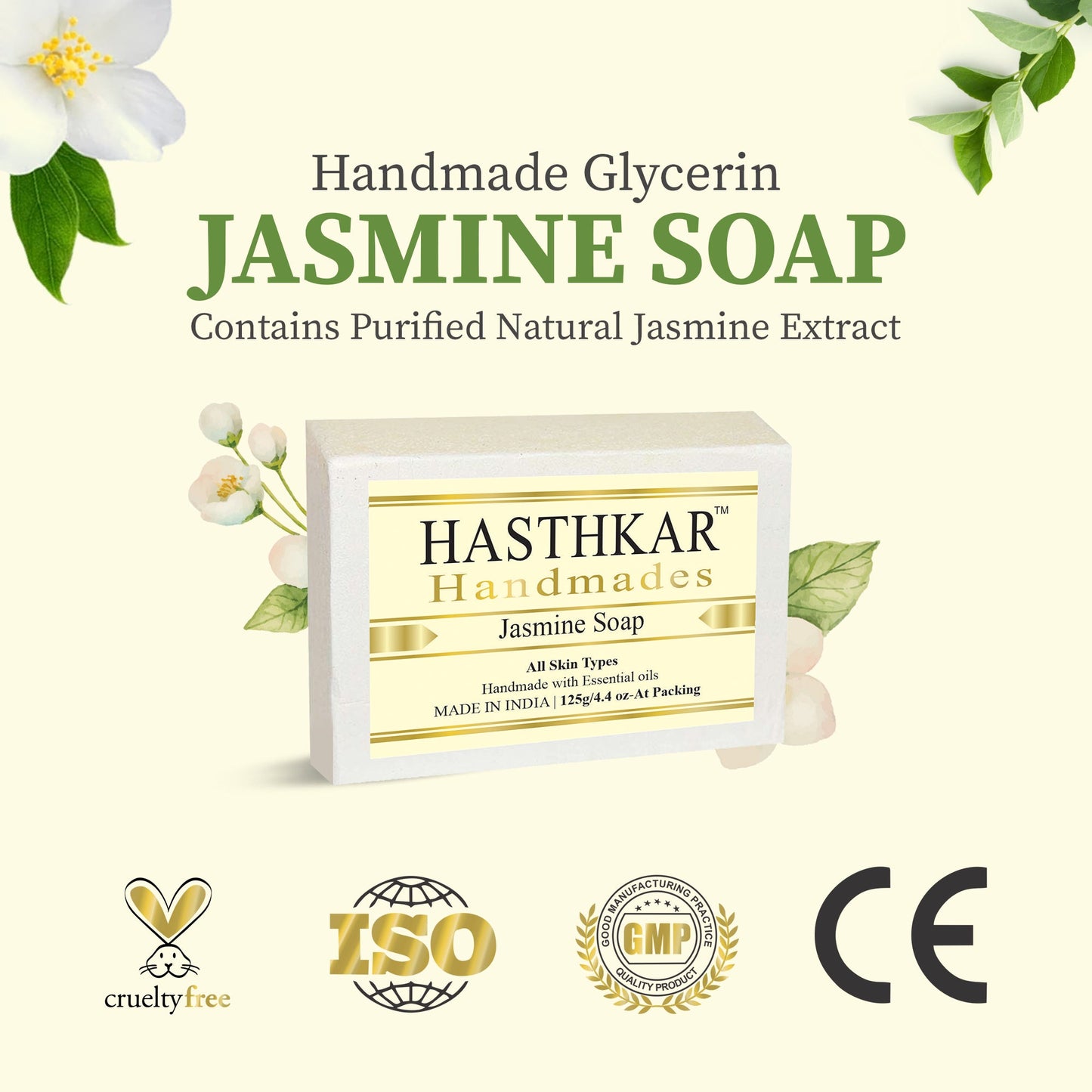 Glycerin Jasmine Soap - 125gm