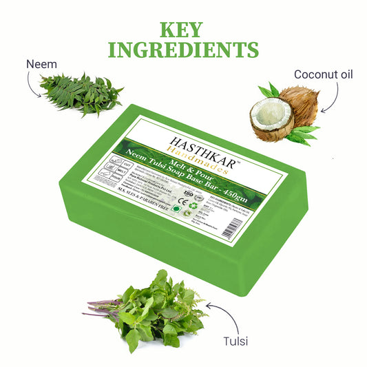 Neem Tulsi Paraben Free Soap base 450gm