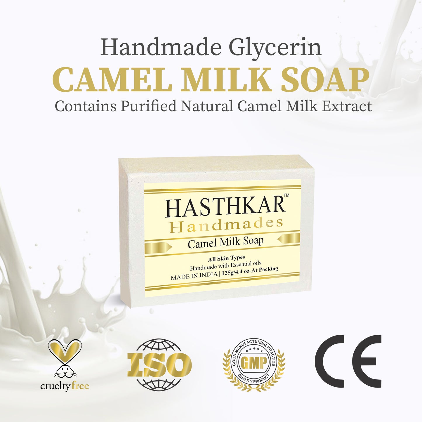 Glycerin Camel milk Soap 125gm Pack of 6