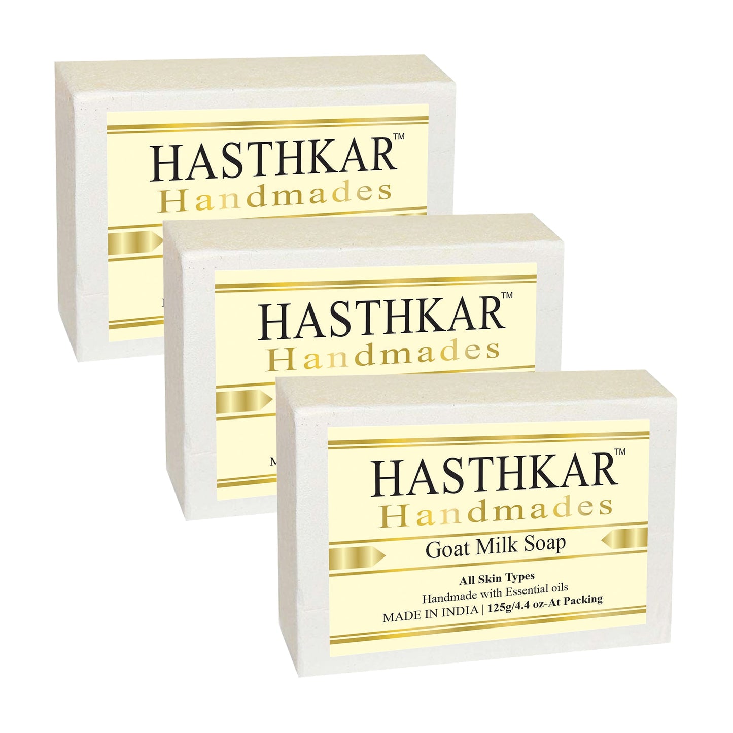 Glycerin Goat milk Soap 125gm PACK OF 3