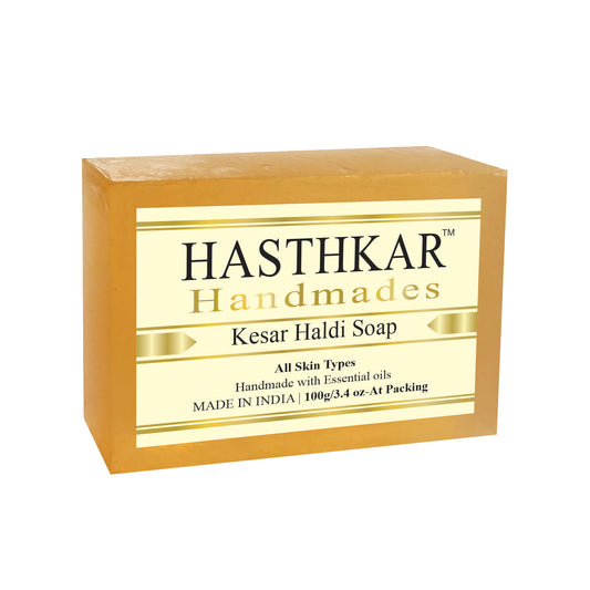 Glycerin Kesar haldi Soap 100gm Pack of 6
