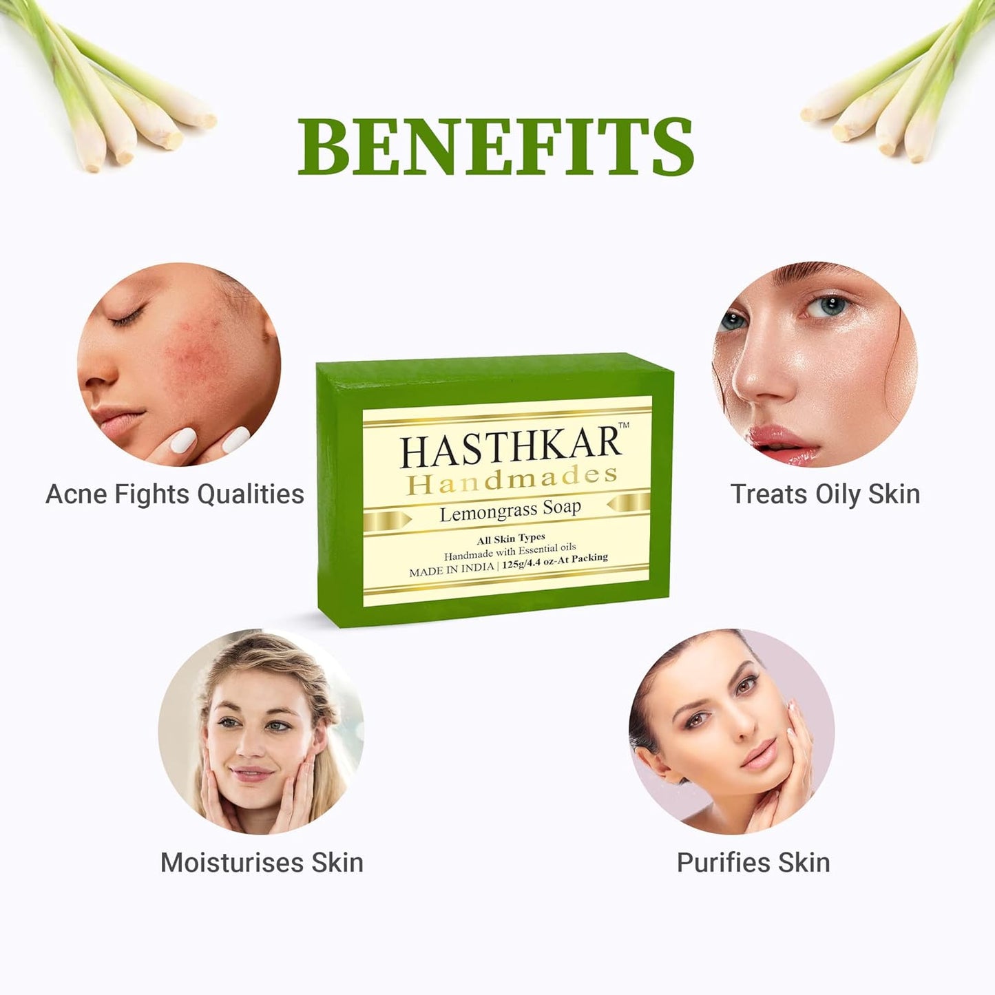 Glycerin Lemon Grass Soap - 125Gm