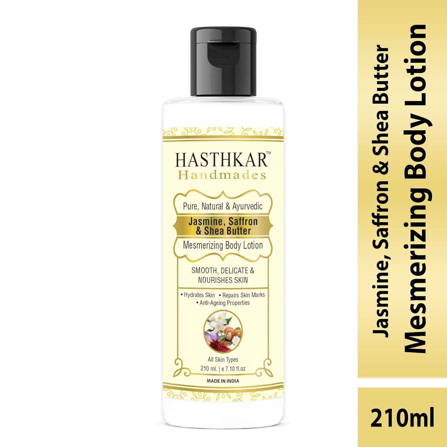 Hasthkar Handmades Pure Natural and Ayurvadic Body Lotion -210ml | Hydrate Skin | Anti Ageing | Repairs Skin Marks
