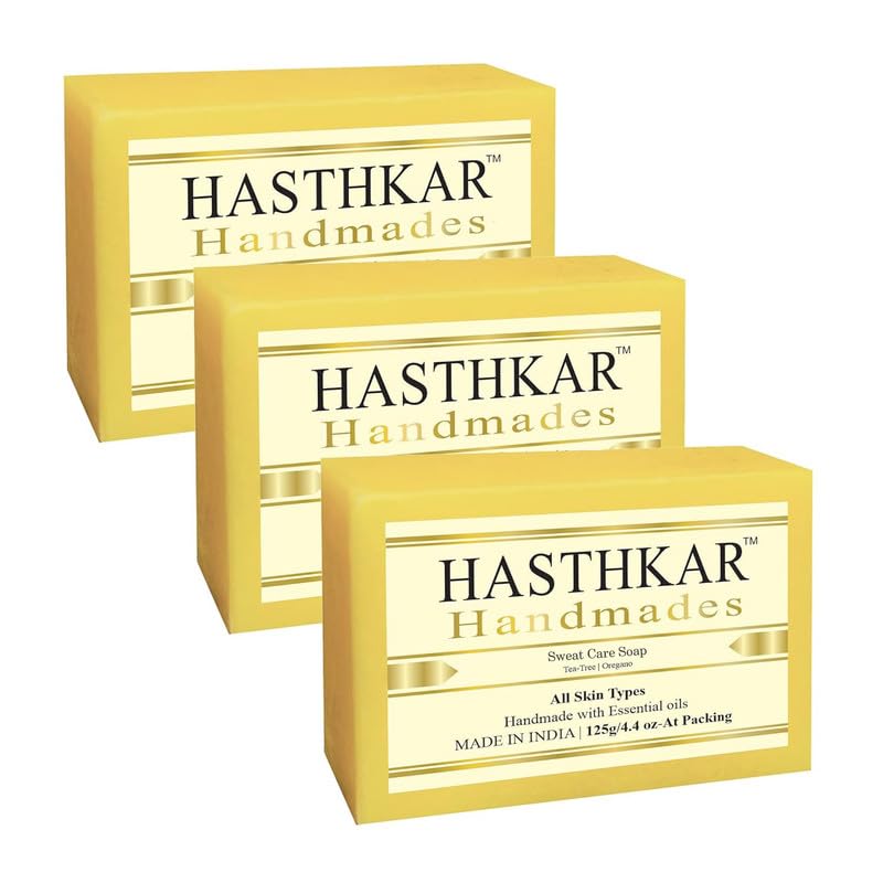 Hasthkar Handmades Glycerine Natural Sweat Care Soap 125Gm Pack of 3