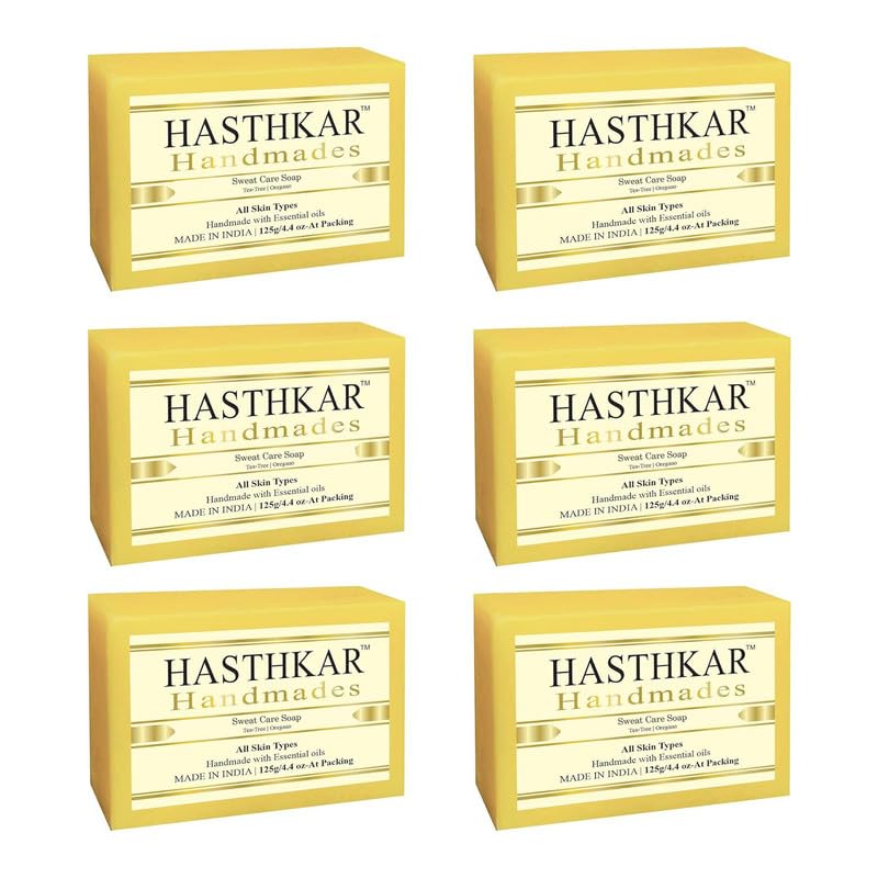 Hasthkar Handmades Glycerine Natural Sweat Care Soap 125Gm Pack of 4