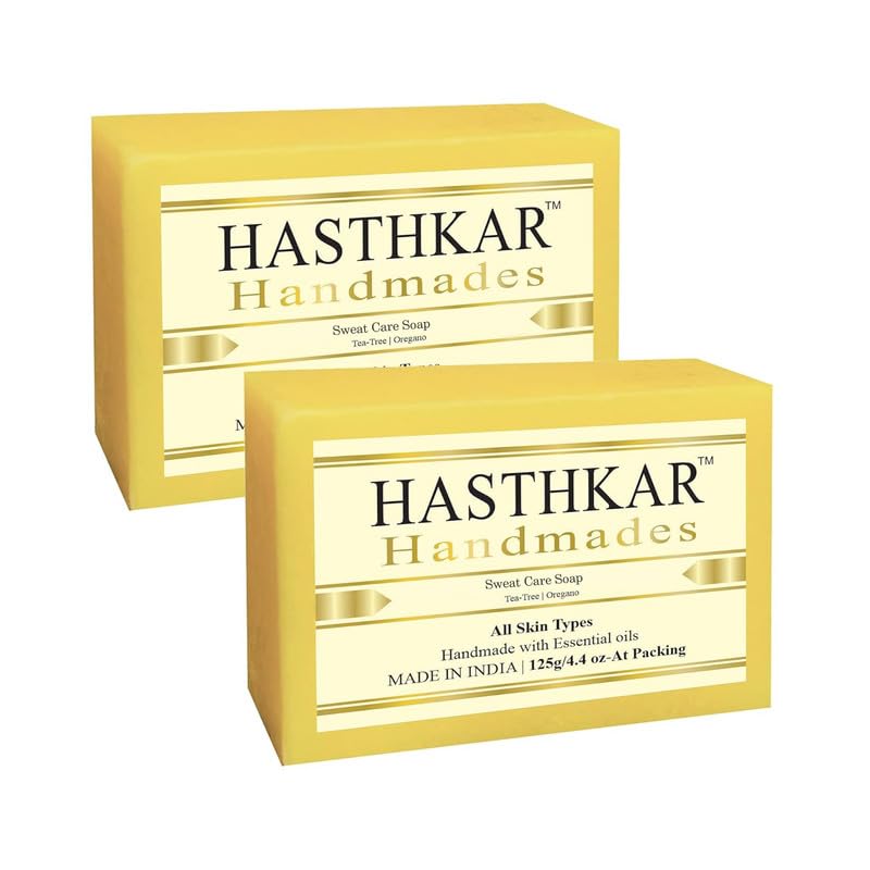 Hasthkar Handmades Glycerine Natural Sweat Care Soap 125Gm Pack of 2