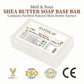 Shea Butter SLS Paraben Free Soap base 450gm