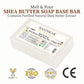 Hasthkar Handmades Shea Butter SLS Paraben Free Soap base (pack of 2) 450gm