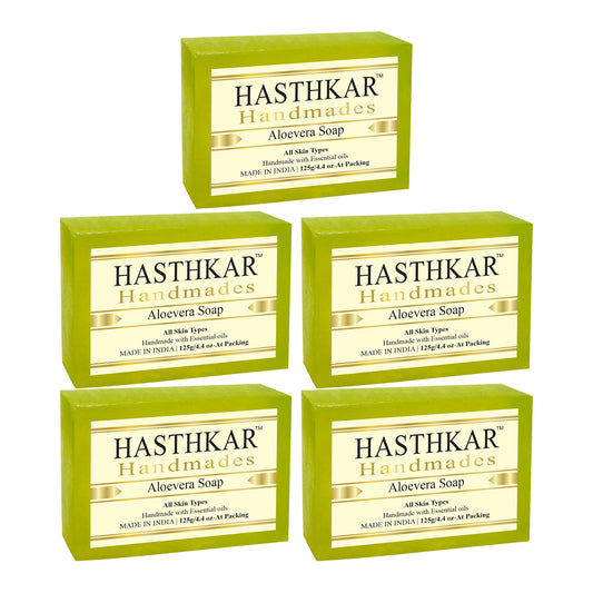 Glycerin Aloevera Soap 125gm Pack of 5
