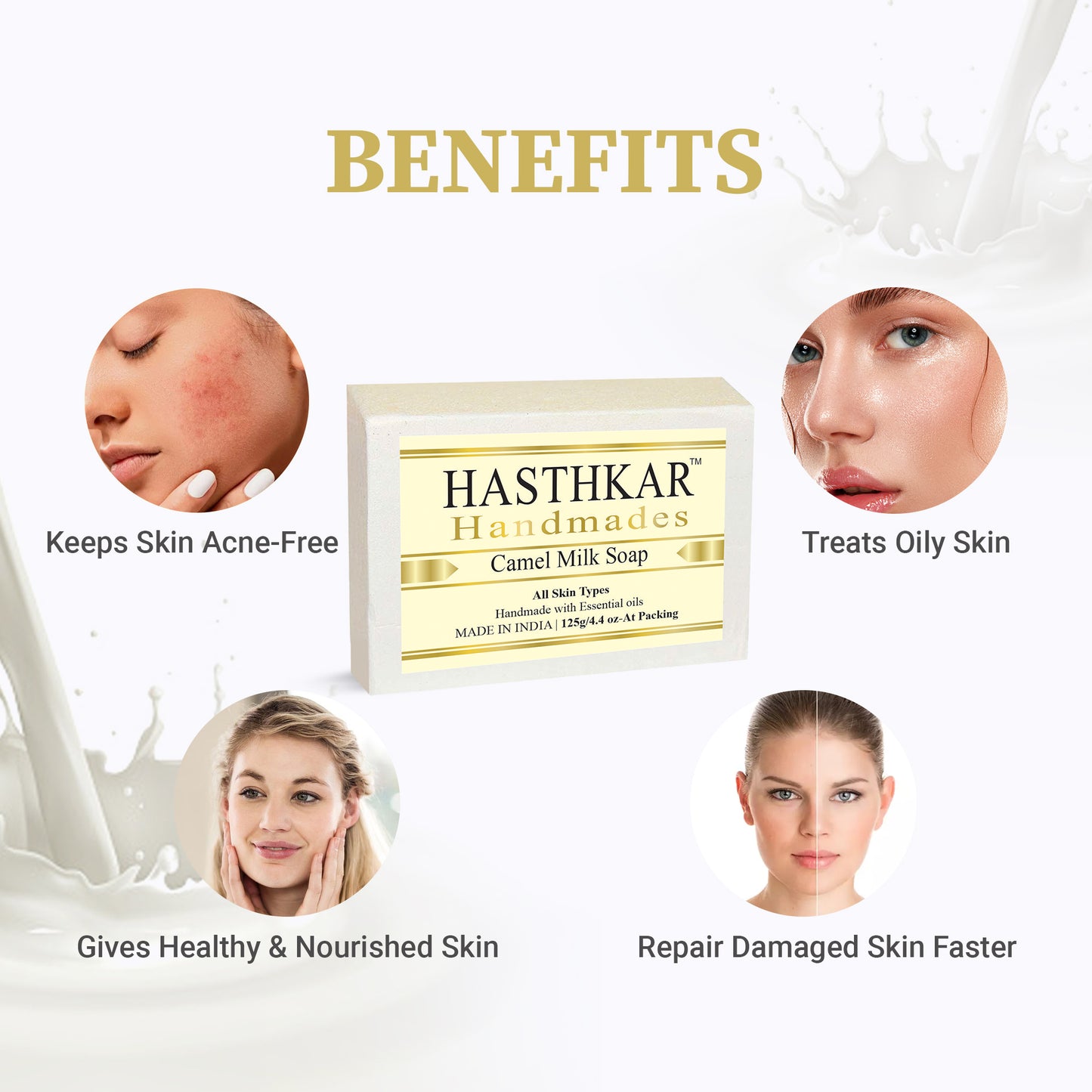 Glycerin Camel milk Soap 125gm Pack of 6