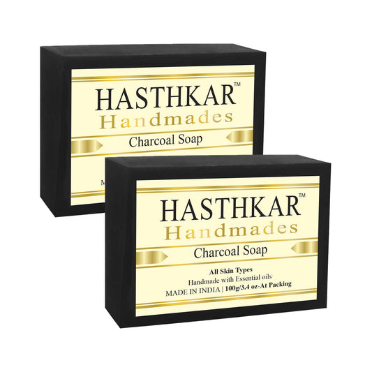 Glycerin Charcoal Soap 100gm Pack of 2