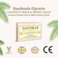 Hasthkar Handmades Glycerine Coconut milk & honey Soap 125gm Pack of 4