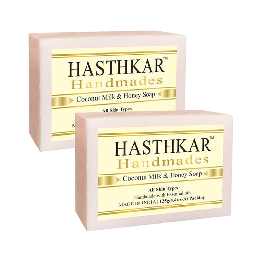 Glycerin Coconut milk & honey Soap 125gm Pack of 2
