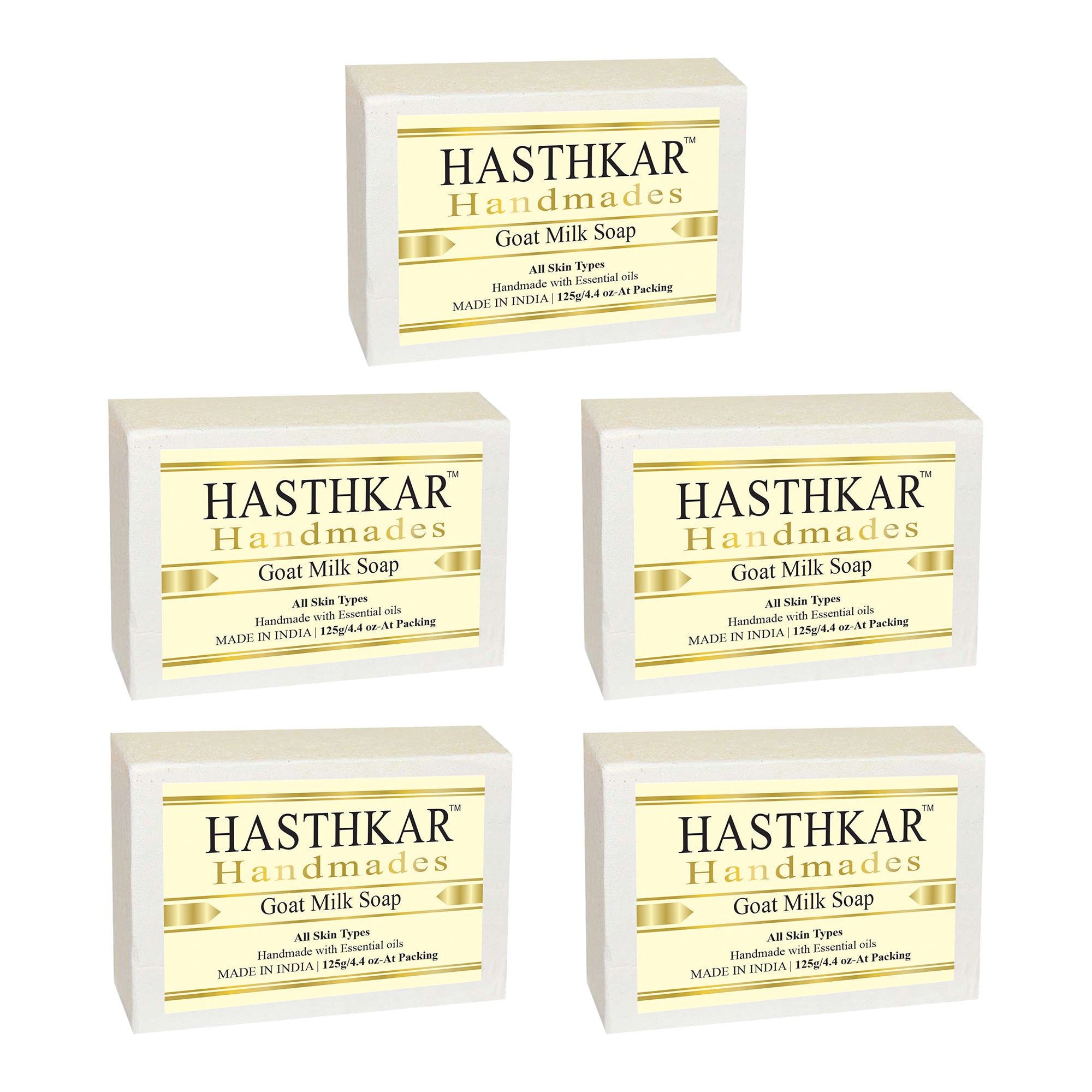 Glycerin Goat milk Soap 125gm Pack of 5