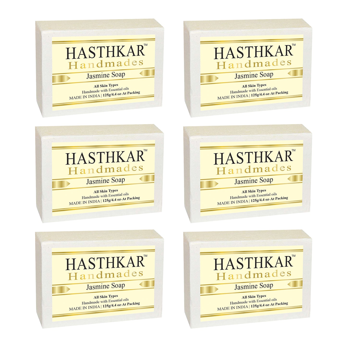 Glycerin Jasmine Soap 125gm Pack of 6