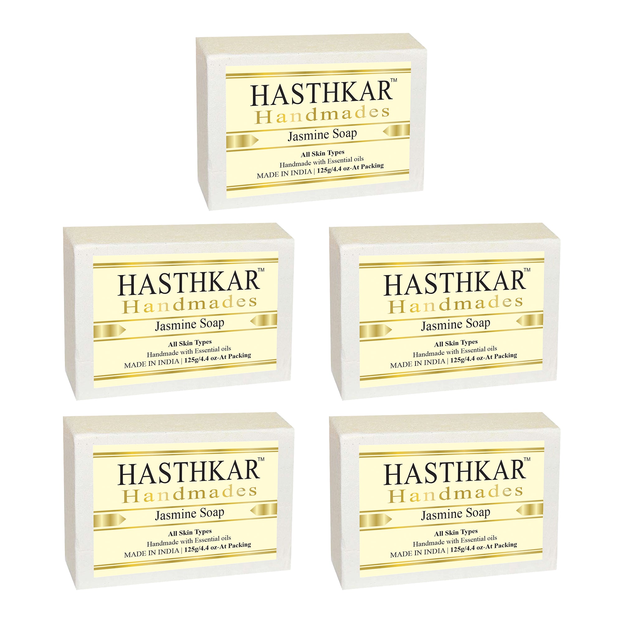 Glycerin Jasmine Soap 125gm Pack of 5