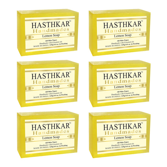 Glycerin Lemon Soap 125gm Pack of 6