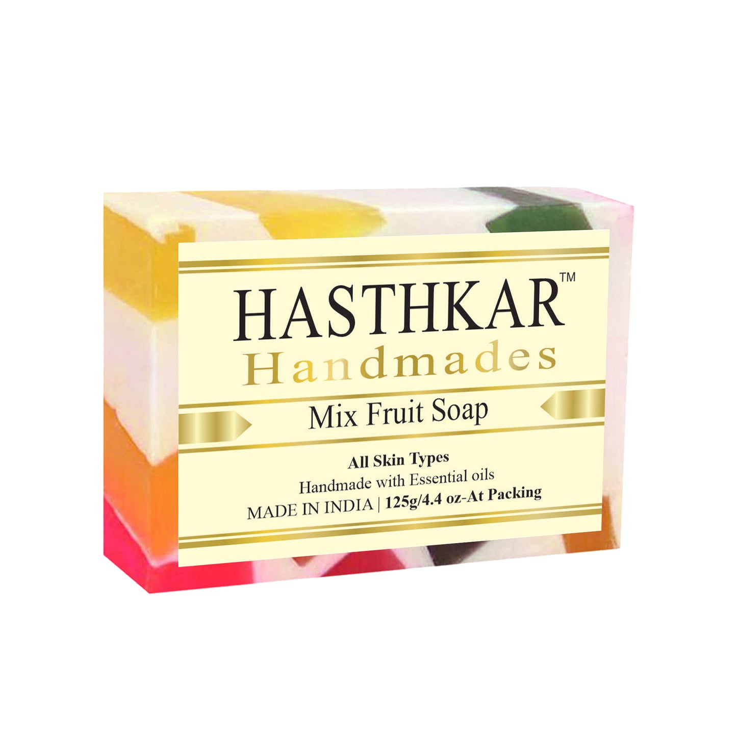 Glycerin Mix fruit Soap 125gm Pack of 5