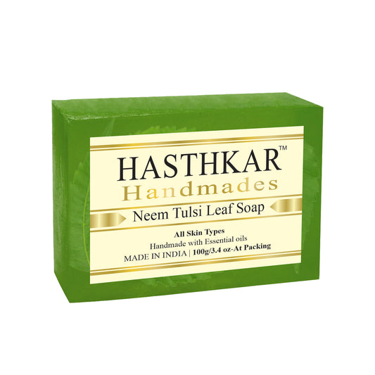 Glycerine Neem tulsi leaf Soap 100gm Pack of 5