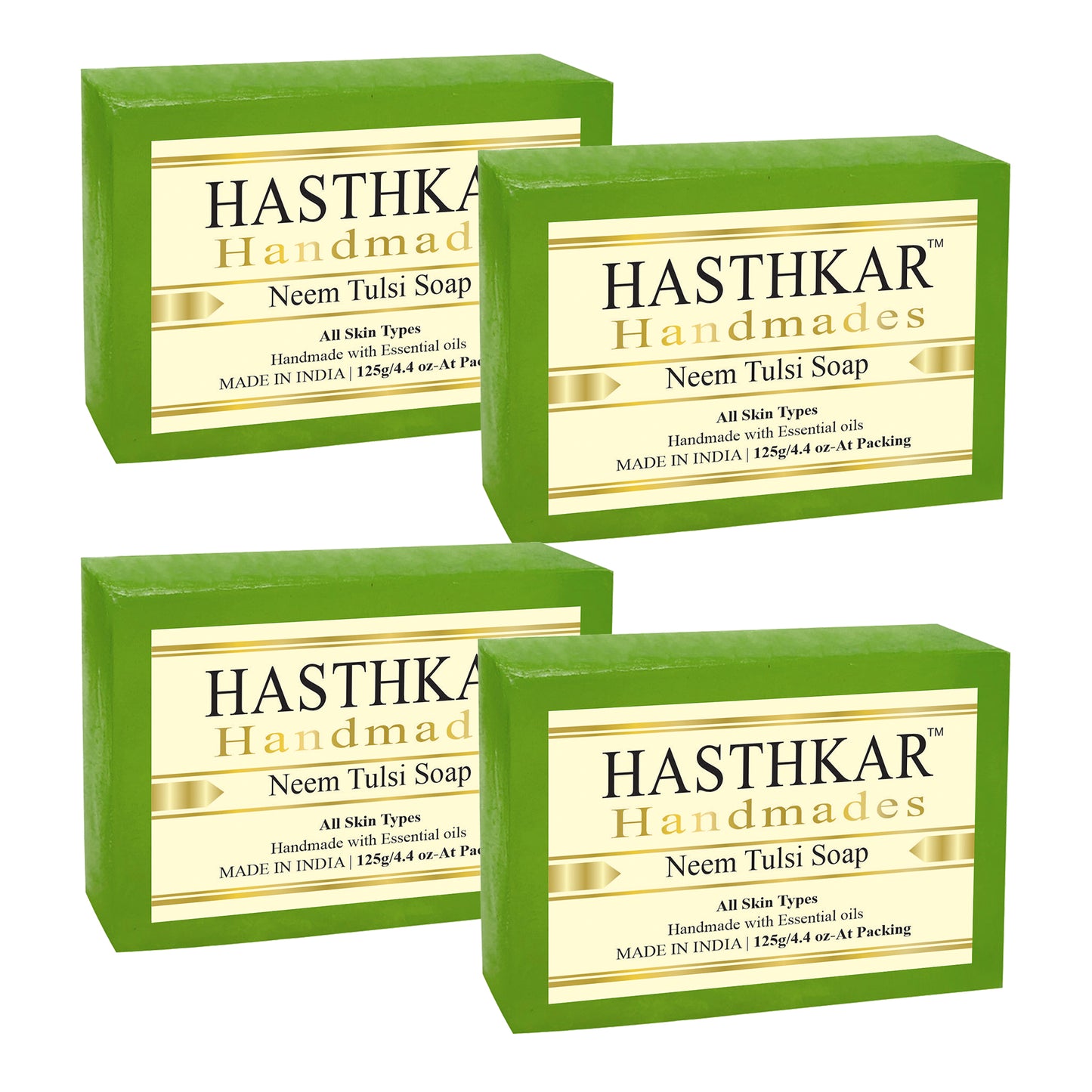 Glycerine Neem tulsi Soap 125gm Pack of 4
