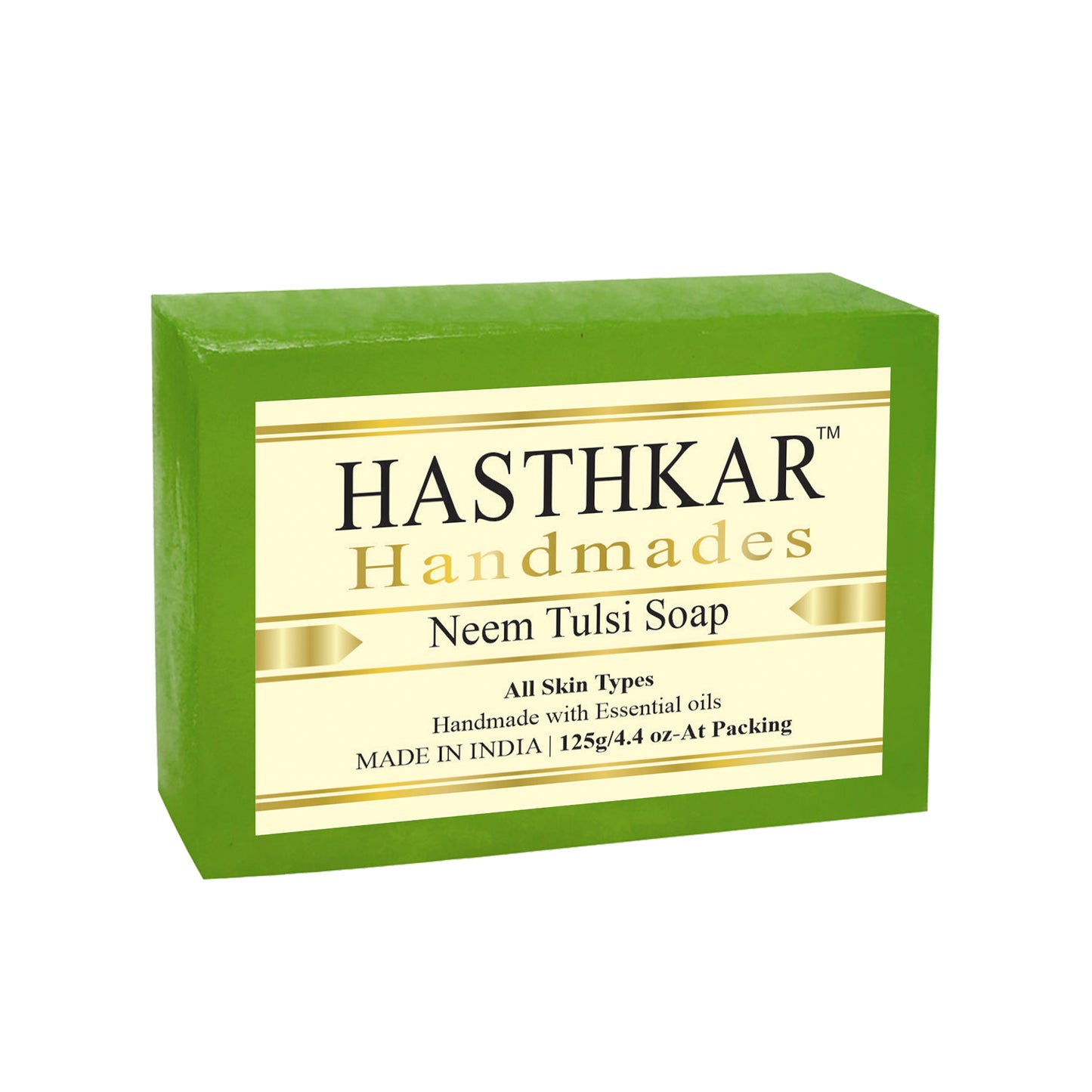 Hasthkar Handmades Glycerine Neem tulsi Soap 125gm Pack of 6