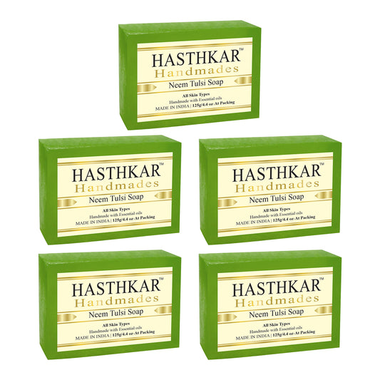 Glycerin Neem tulsi Soap 125gm Pack of 5