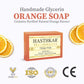 Hasthkar Handmades Glycerine Orange Soap 125gm Pack of 5