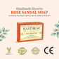 Hasthkar Handmades Glycerine Rose sandal Soap 125gm Pack of 6
