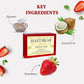 Hasthkar Handmades Glycerine Strawberry Soap 125gm Pack of 4