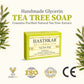 Hasthkar Handmades Glycerine Tea tree Soap 125gm Pack of 5