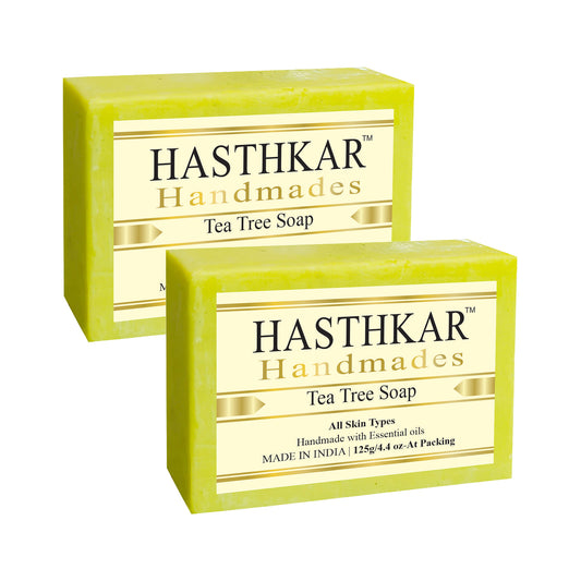 Glycerin Tea tree Soap 125gm Pack of 2